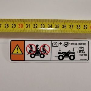 Наклейка на квадроцикл Пассажиры под оригинал
